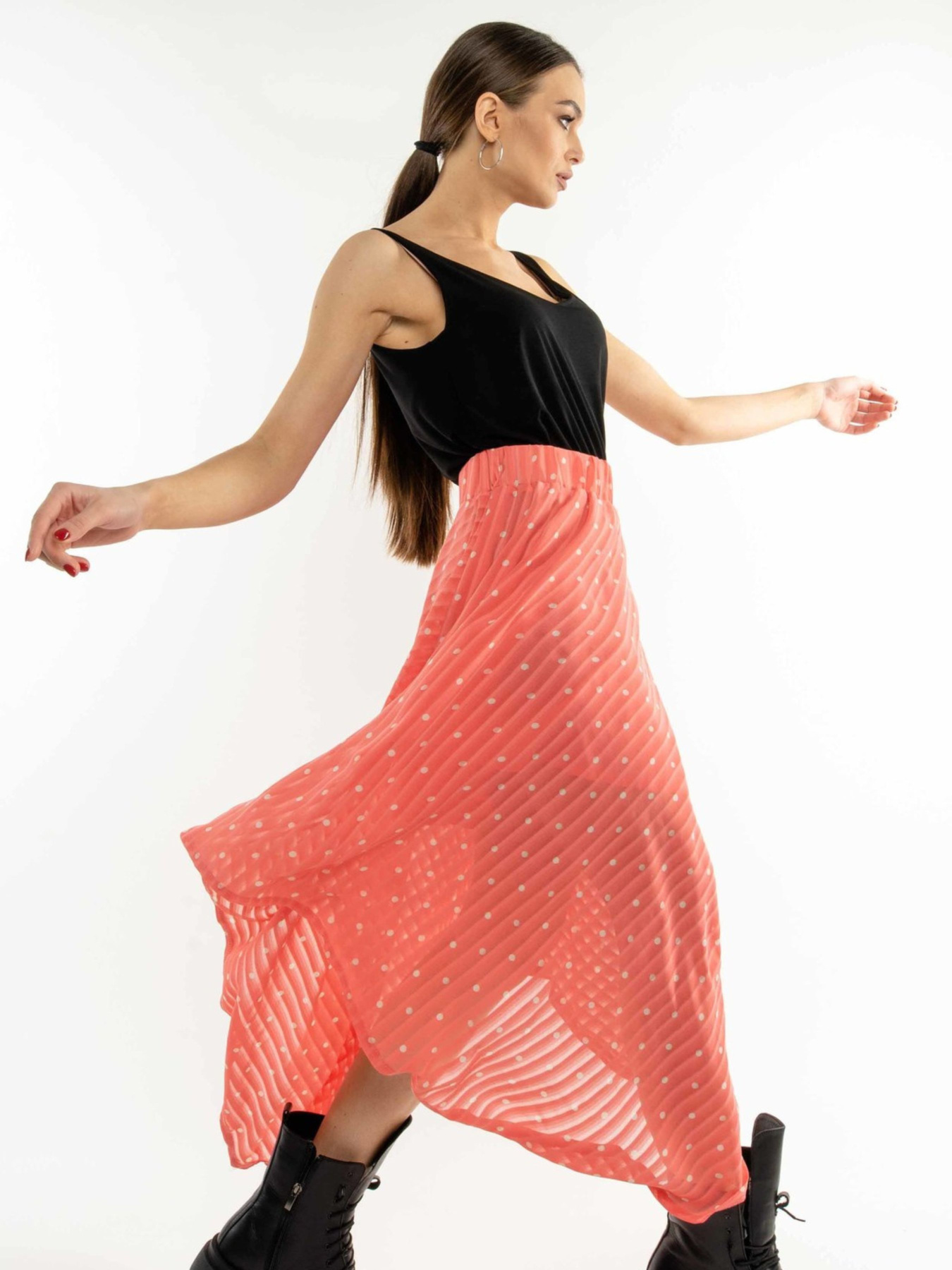 Юбка миди RiMari модель 0121-koral Фото