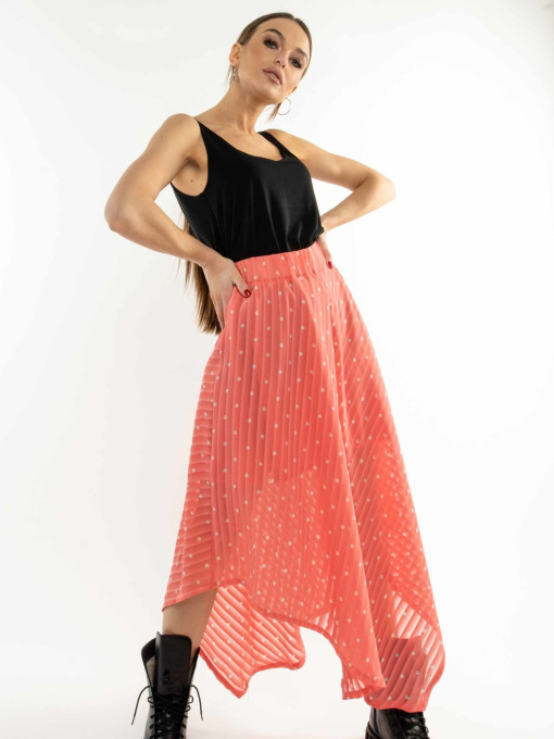 Спідниця міді RiMari модель 0121-koral Фото