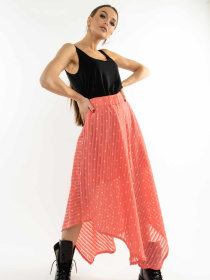 Спідниця міді RiMari модель 0121-koral Фото