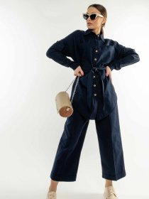 Рубашка повседневная RiMari модель 0221-temno-sinj Рубашка повседневная RiMari модель 0221-temno-sinj Фото