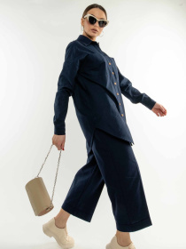 Рубашка повседневная RiMari модель 0221-temno-sinj Рубашка повседневная RiMari модель 0221-temno-sinj Фото