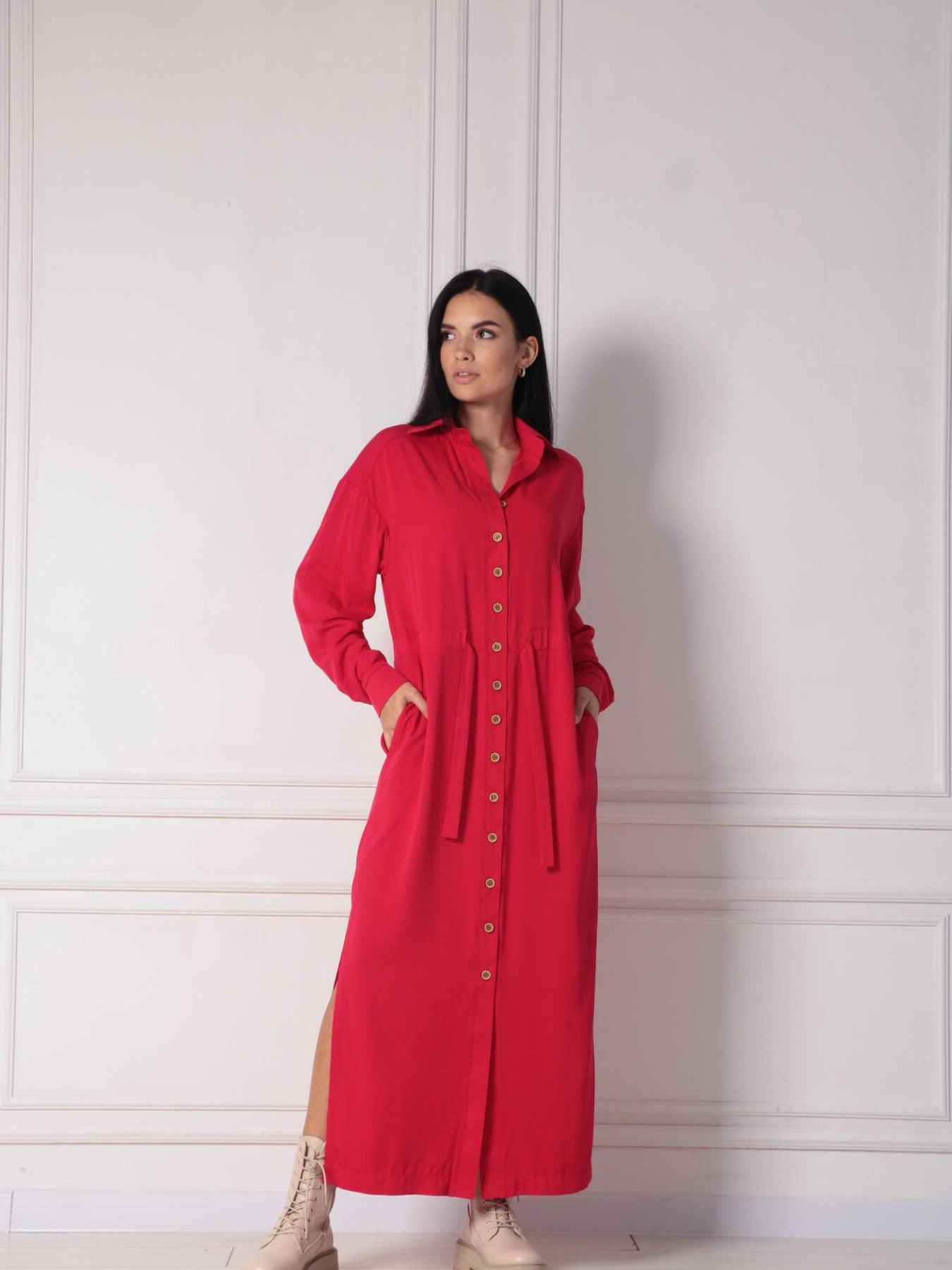 Платье макси RiMari модель 1121-chervonij Фото