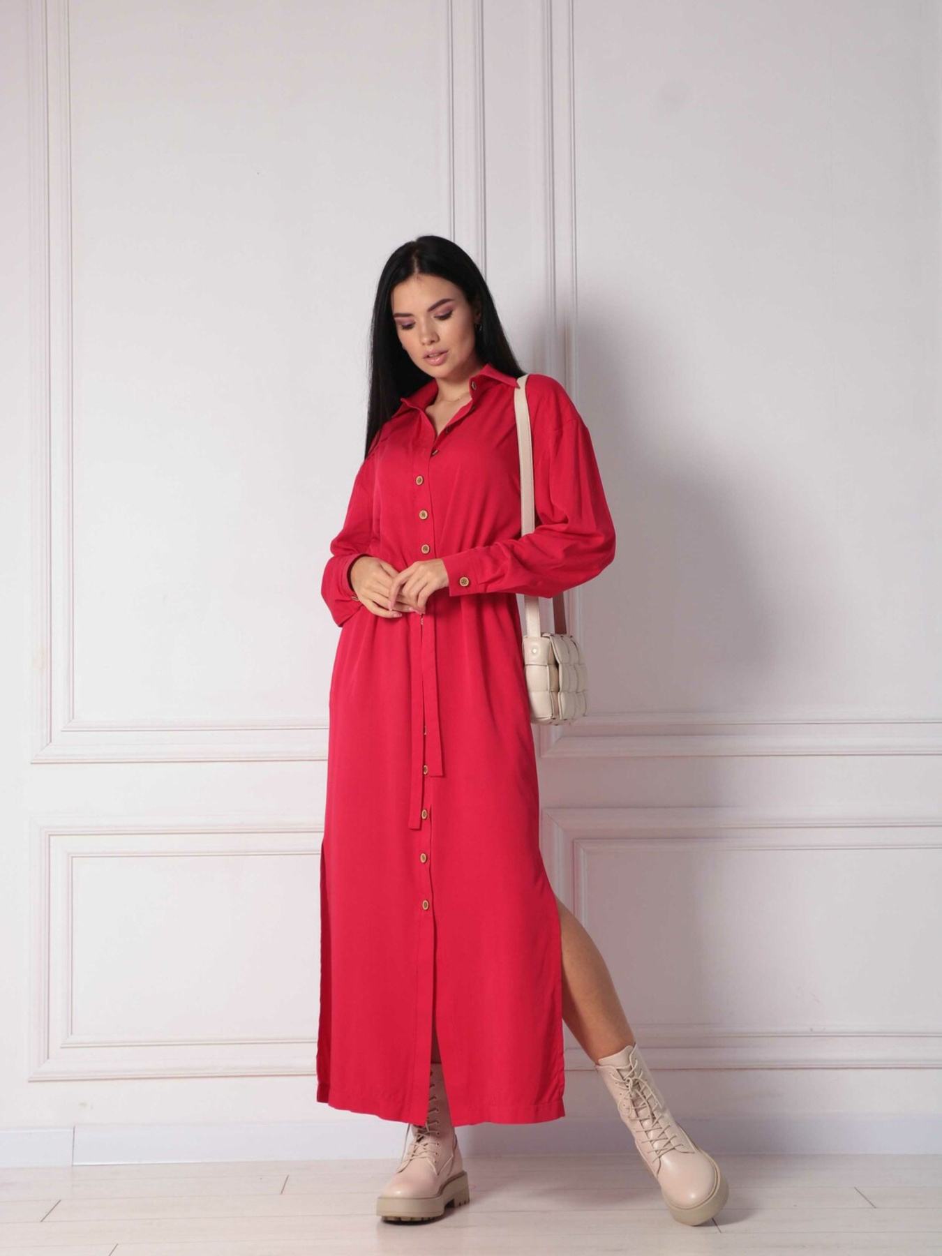 Платье макси RiMari модель 1121-chervonij Фото