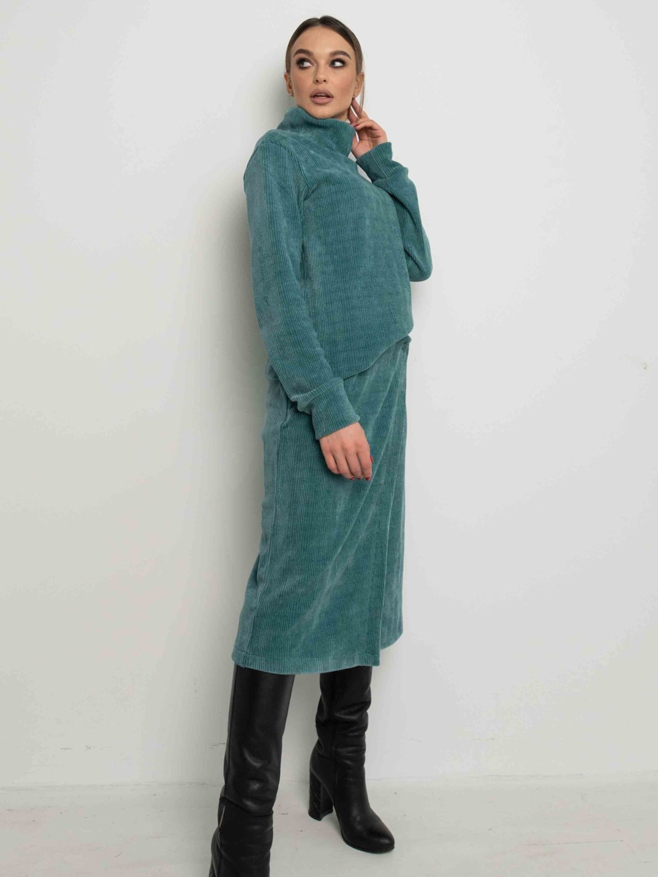 Юбка миди RiMari модель 3621-svtlo-zelenij Фото