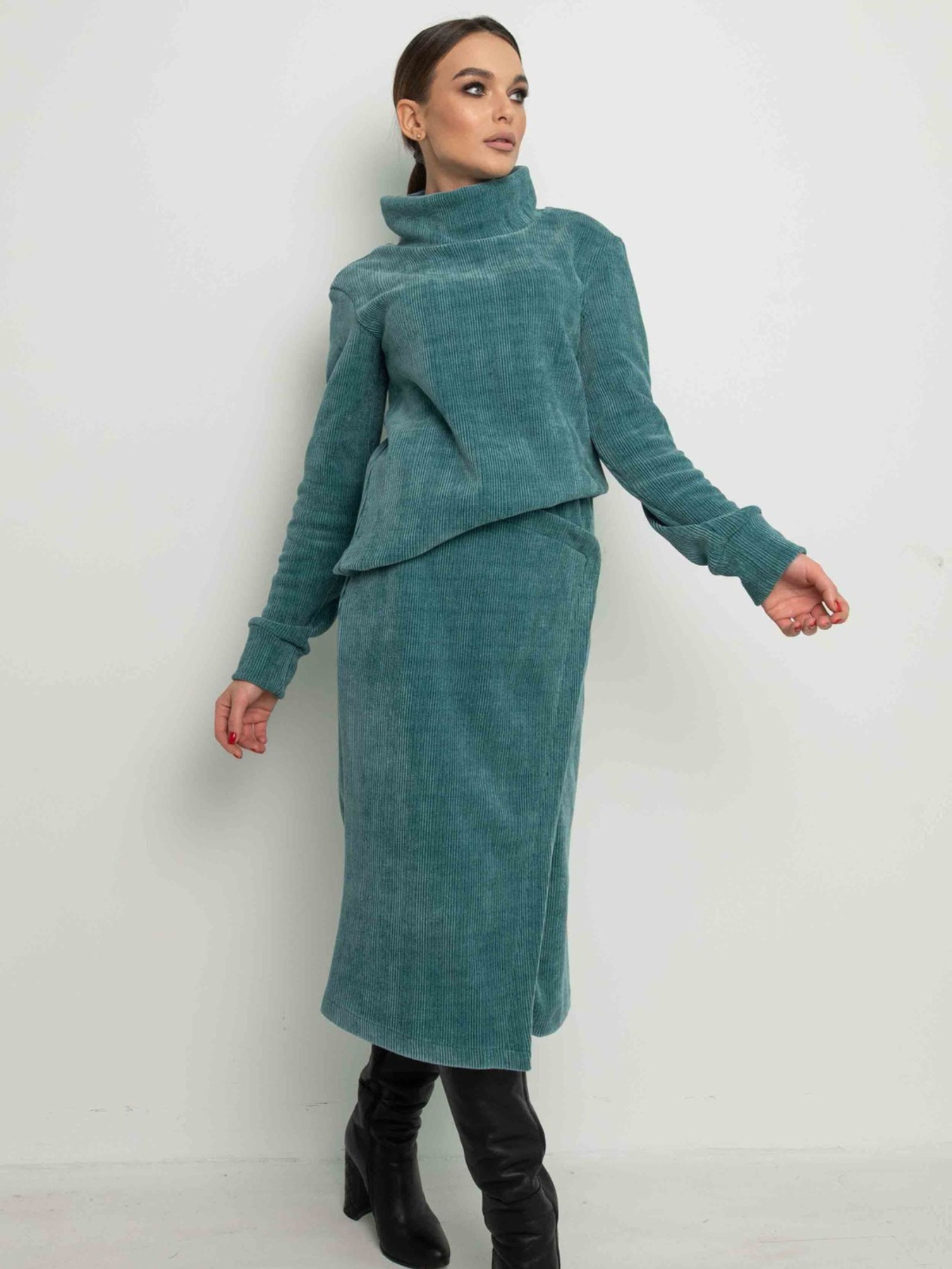 Юбка миди RiMari модель 3621-svtlo-zelenij Фото