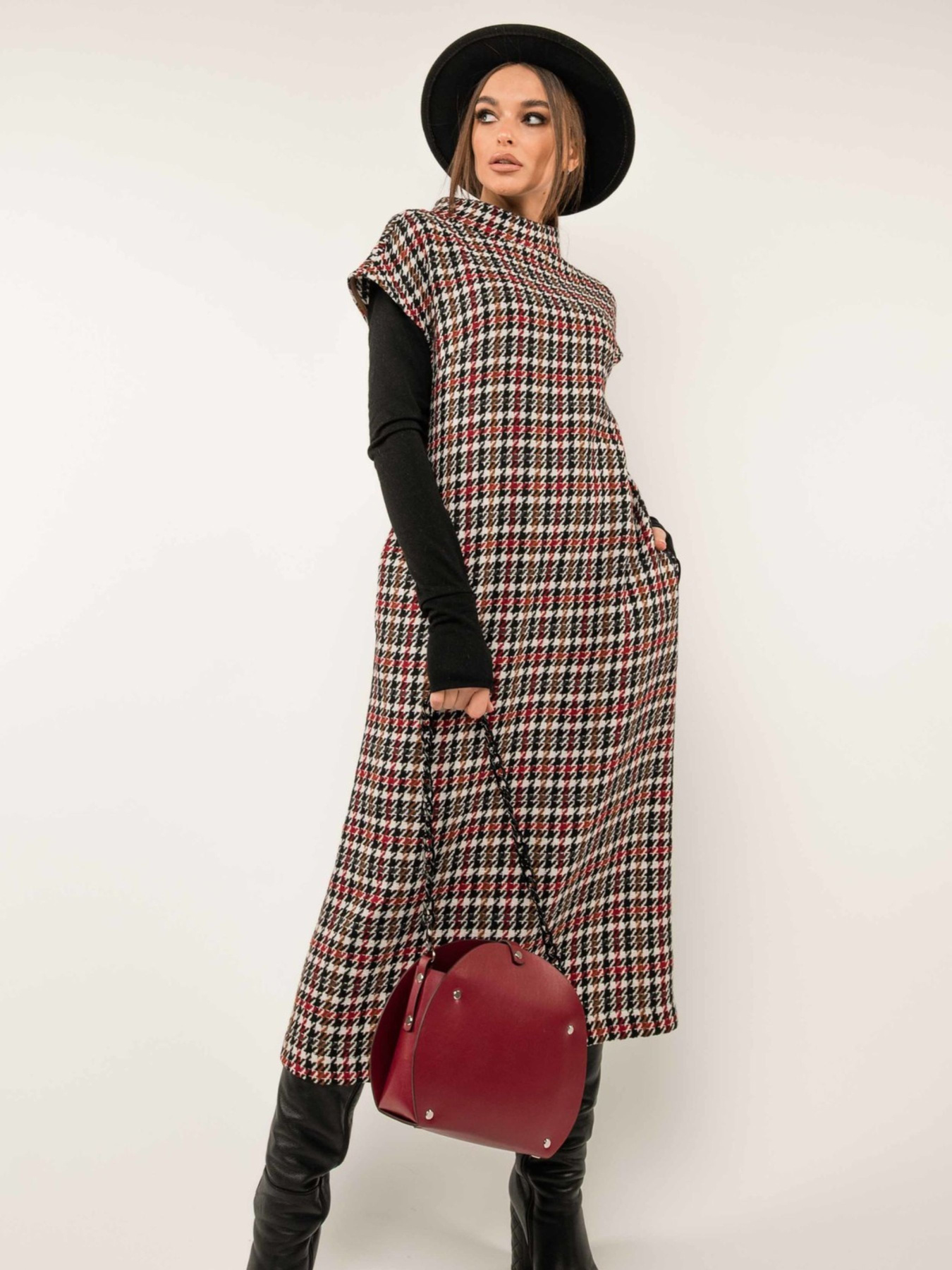 Платье миди RiMari модель 3920-bordo Фото