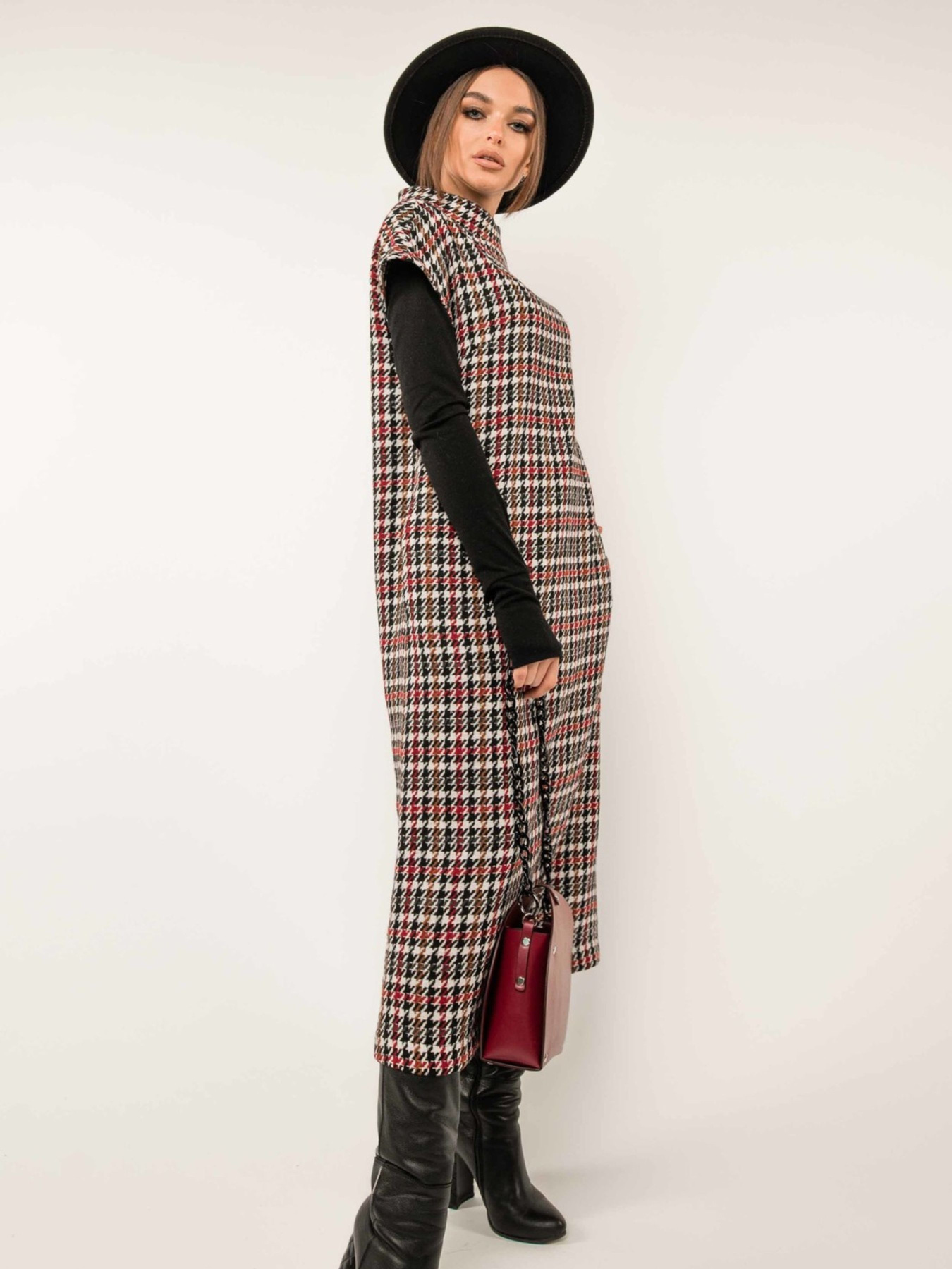 Платье миди RiMari модель 3920-bordo Фото