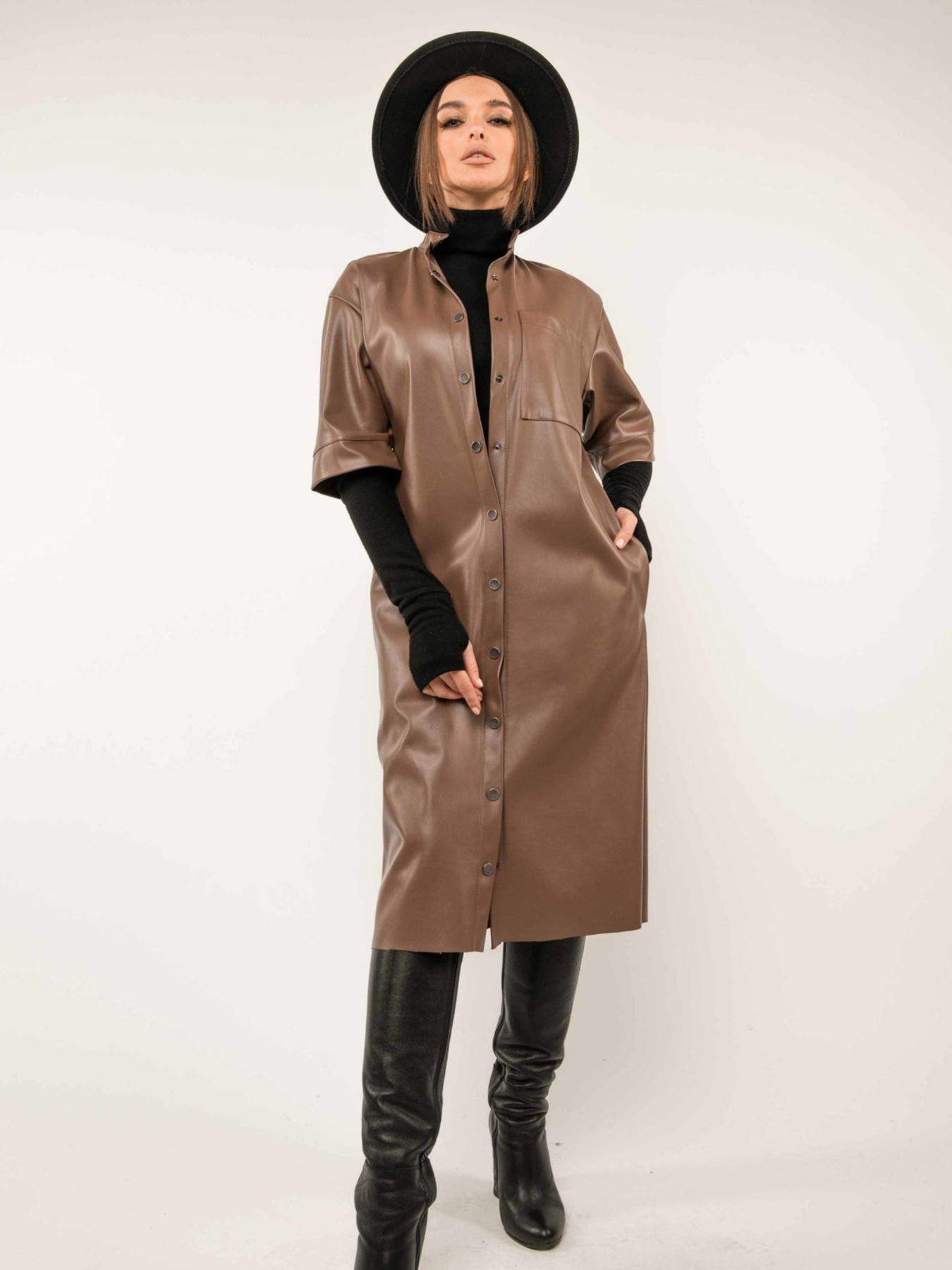 Платье миди RiMari модель 2120-kapuchino Фото