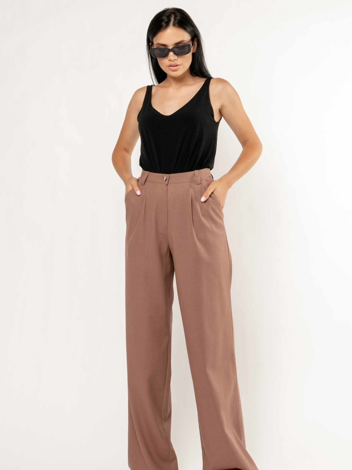 Штани палаццо RiMari модель 14-1-51-18-shokolad Фото