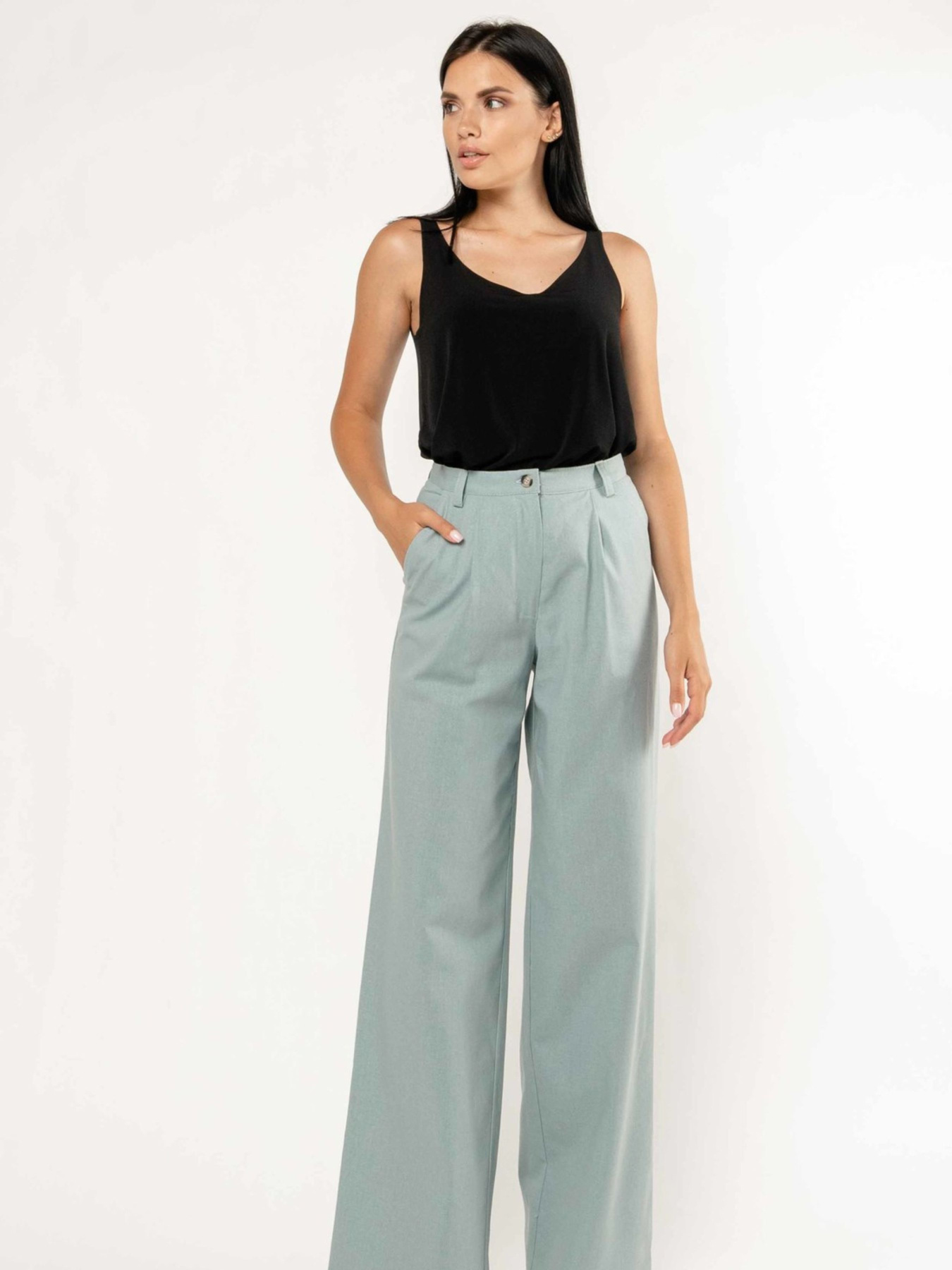 Палаццо RiMari модель 14-1-51-18-srij-blakitnij Фото