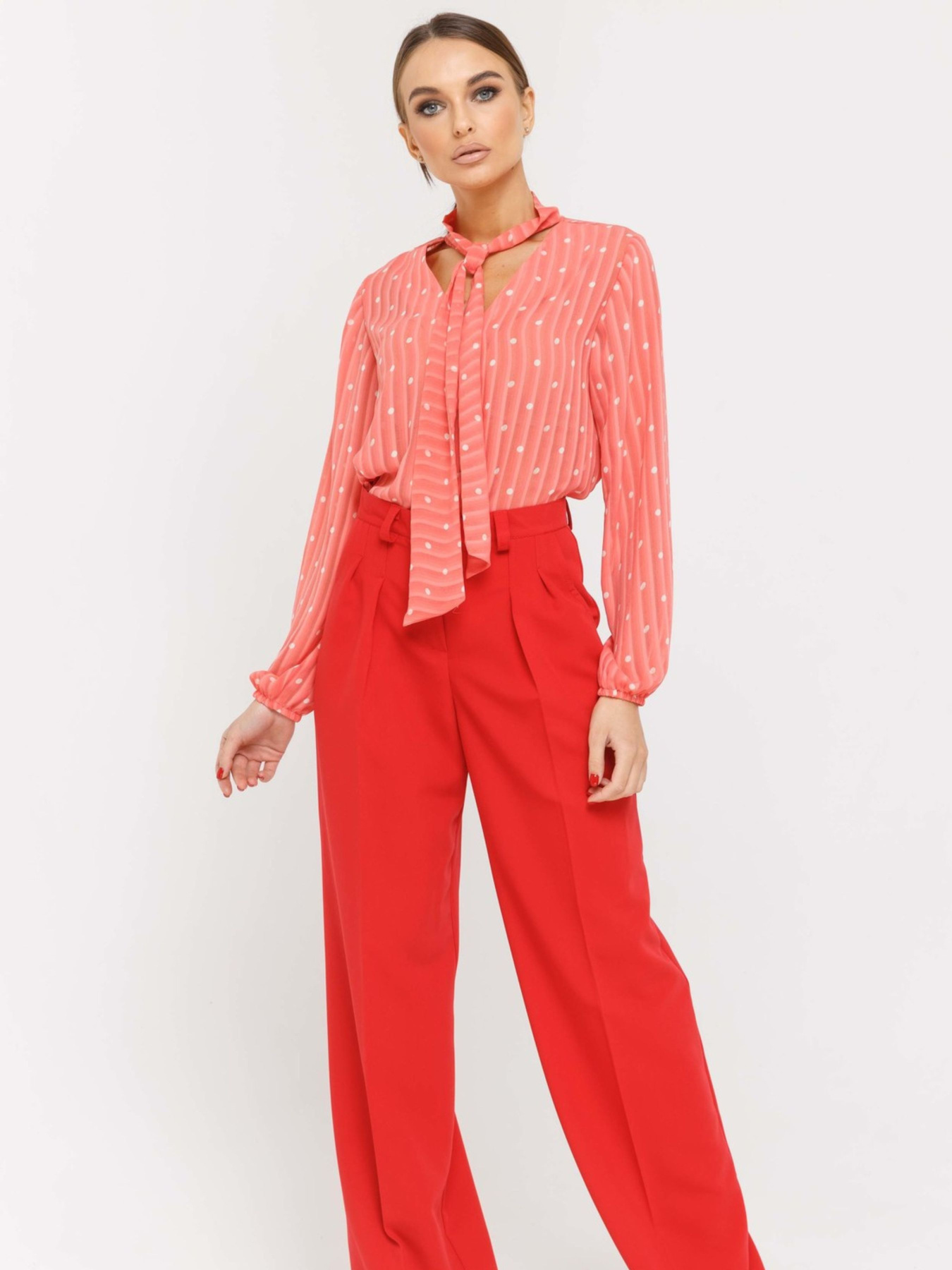 Блуза RiMari модель 10-2-02-18-koral Блуза RiMari модель 10-2-02-18-koral Фото