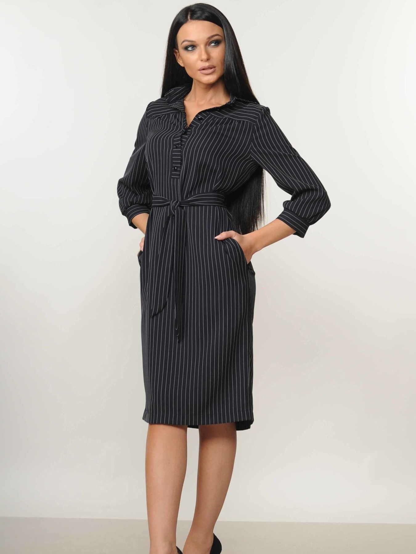 Платье миди RiMari модель 5-1-69-18-temno-sinj Фото