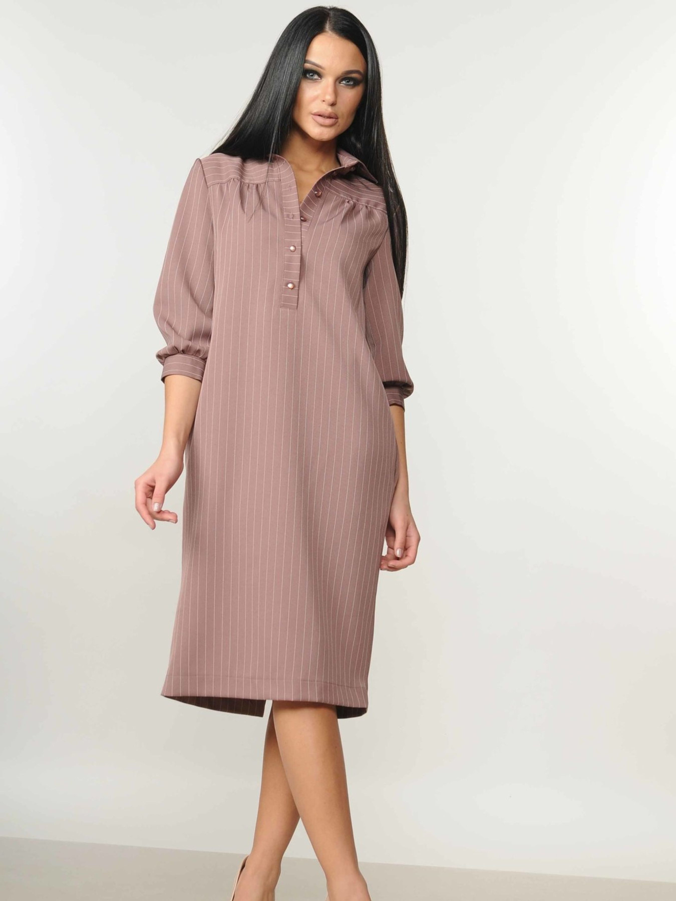 Платье миди RiMari модель 5-1-69-18-popelqsta-troqnda Фото