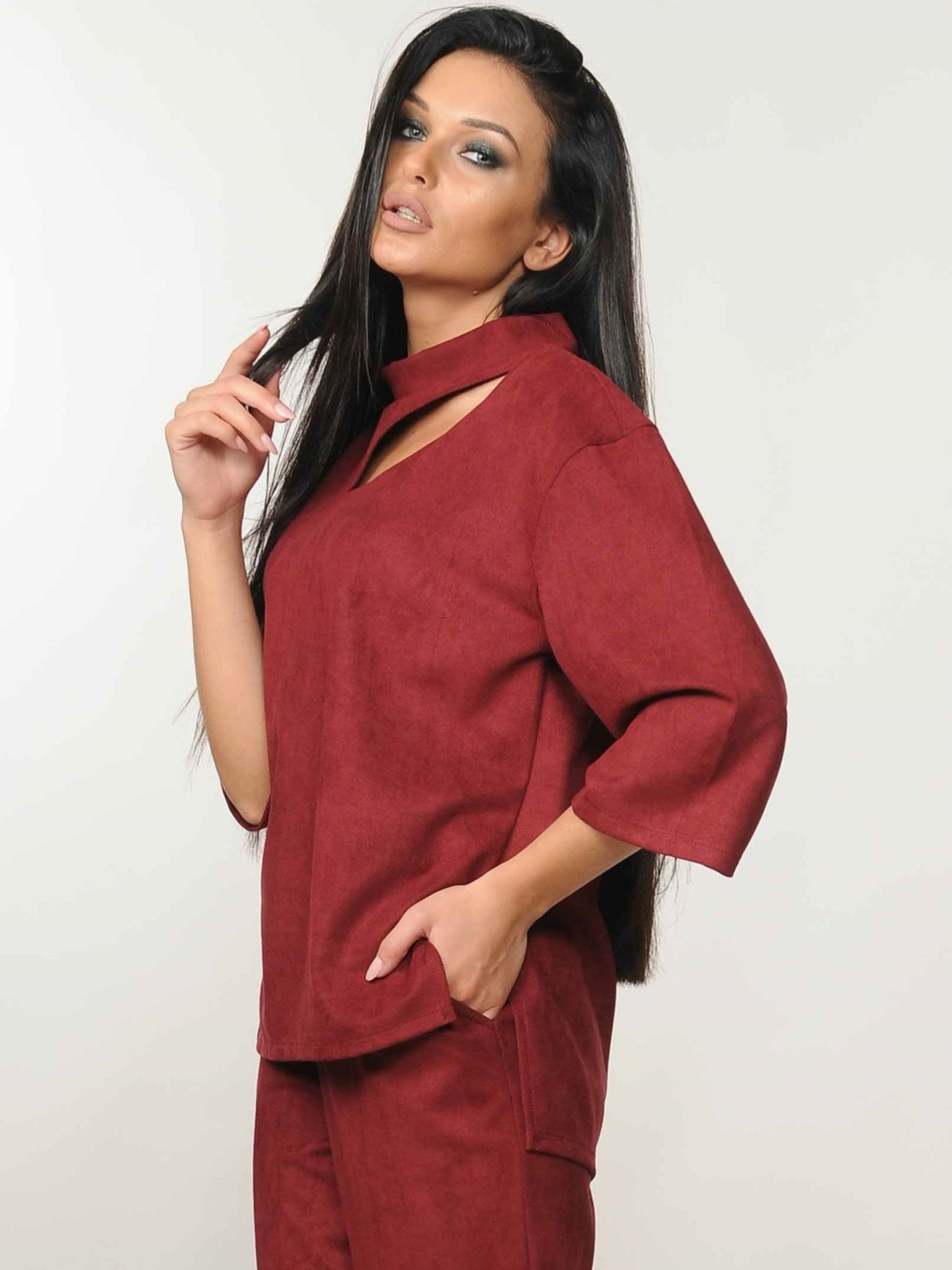 Блуза RiMari модель 30-1-74-18-bordo Фото