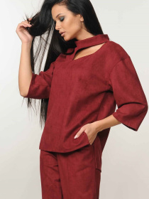 Блуза RiMari модель 30-1-74-18-bordo Фото