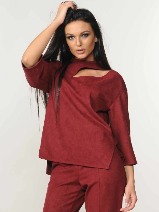 Блуза RiMari модель 30-1-74-18-bordo Фото