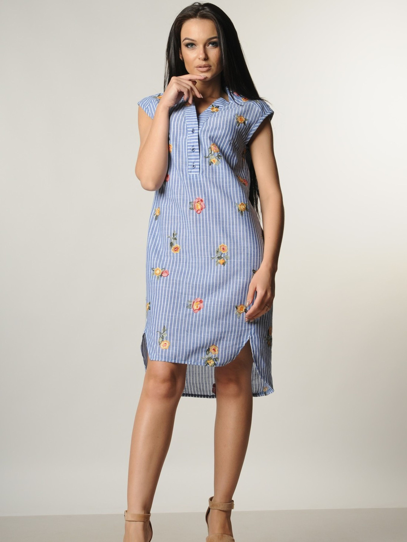 Платье мини RiMari модель 14-2-26-18-zhovta-kvtka Фото