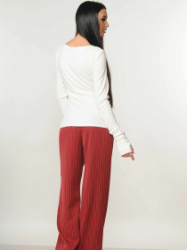 Брюки палаццо RiMari модель 5-1-45-18-bordo Фото