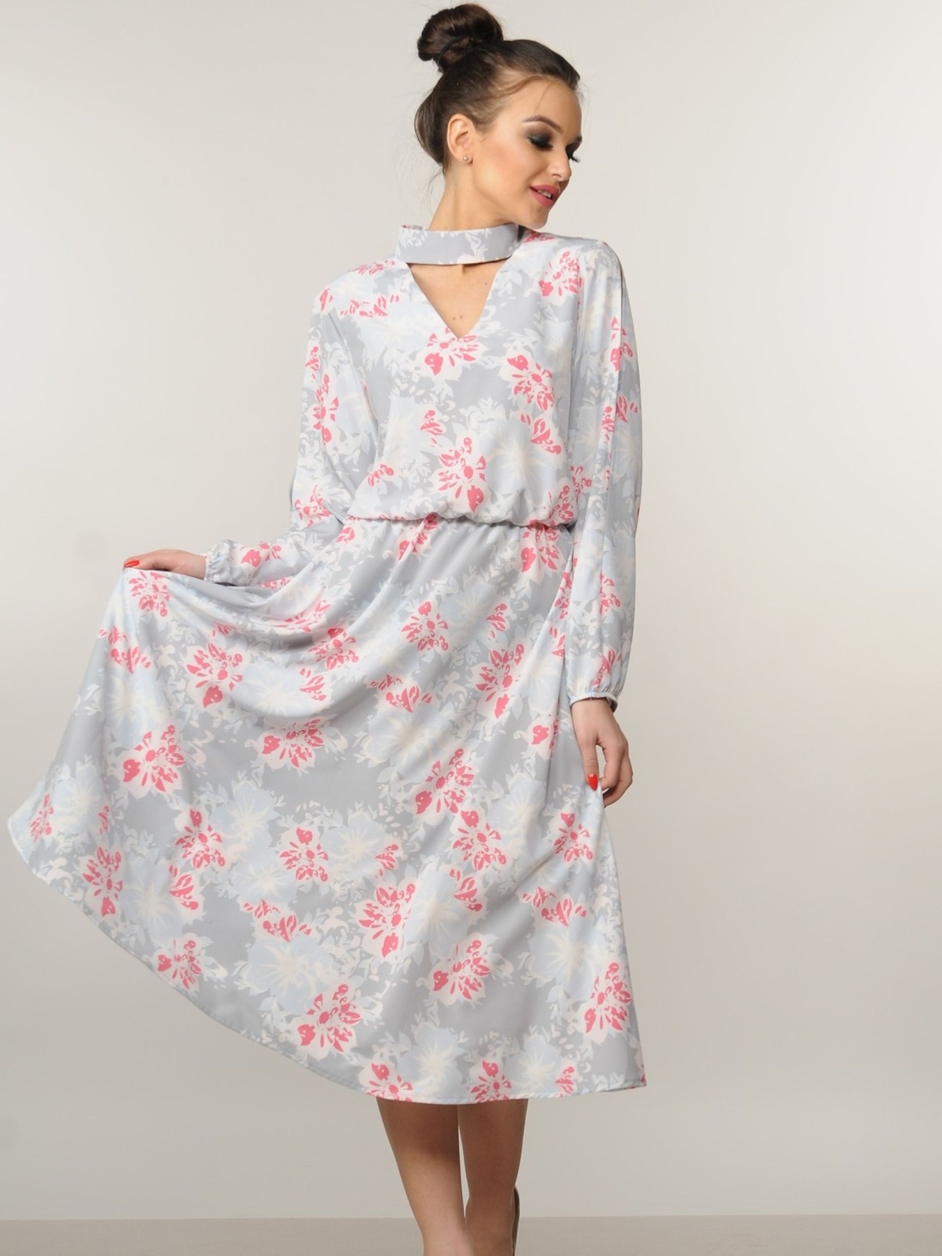 Платье миди RiMari модель 10-2-22-18-srij Фото