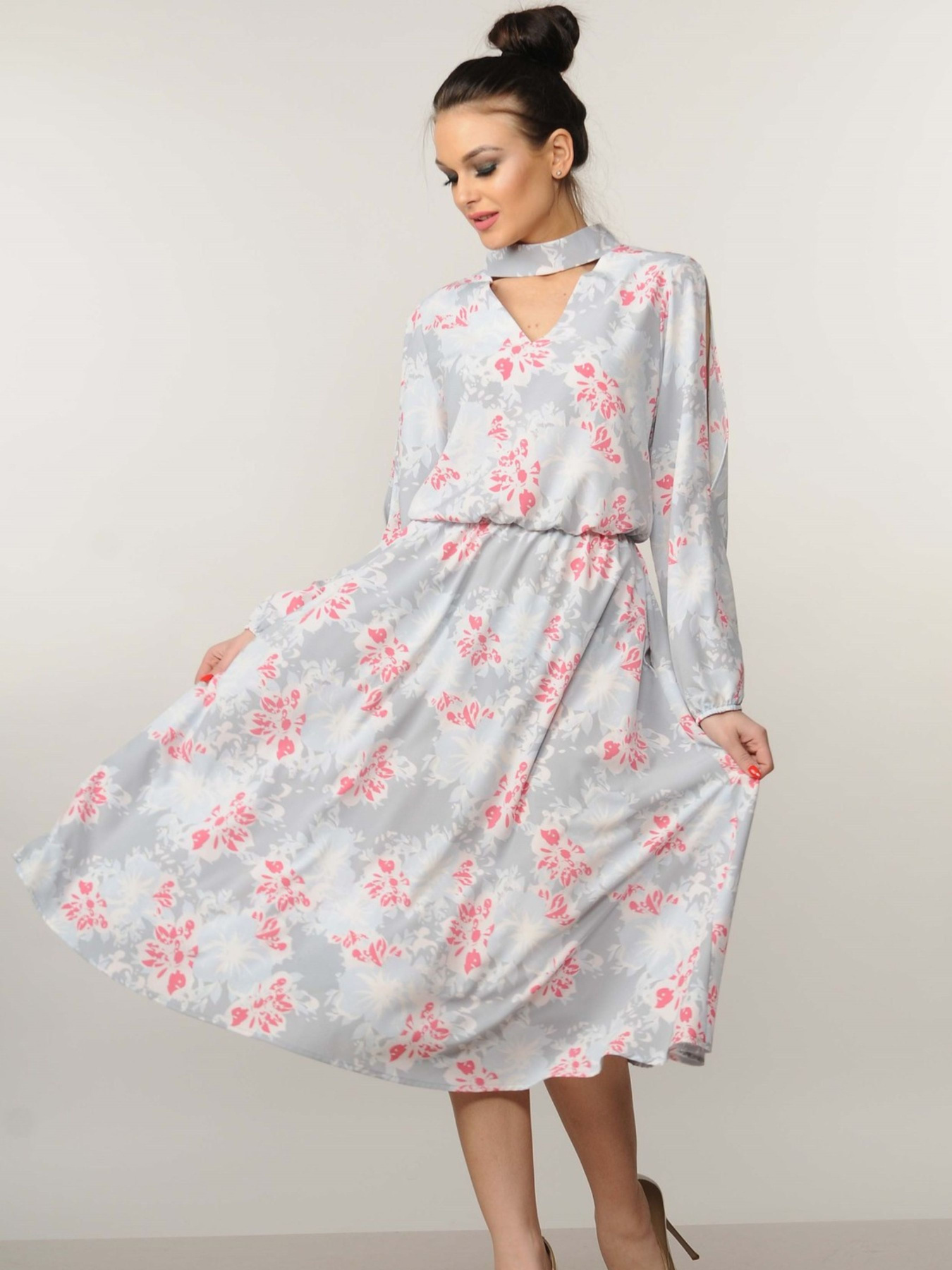 Платье миди RiMari модель 10-2-22-18-srij Фото