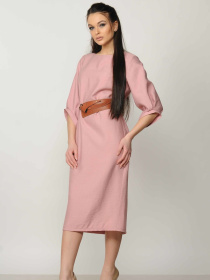 Платье миди RiMari модель 14-1-06-18-rozhevij Фото