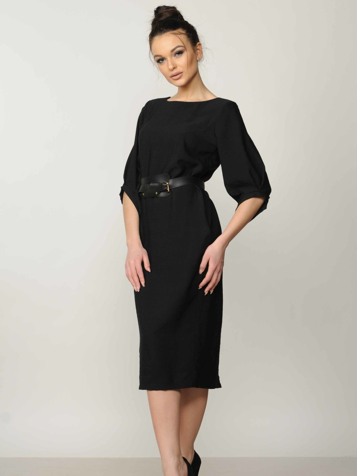 Платье миди RiMari модель 14-1-06-18-chornij Фото