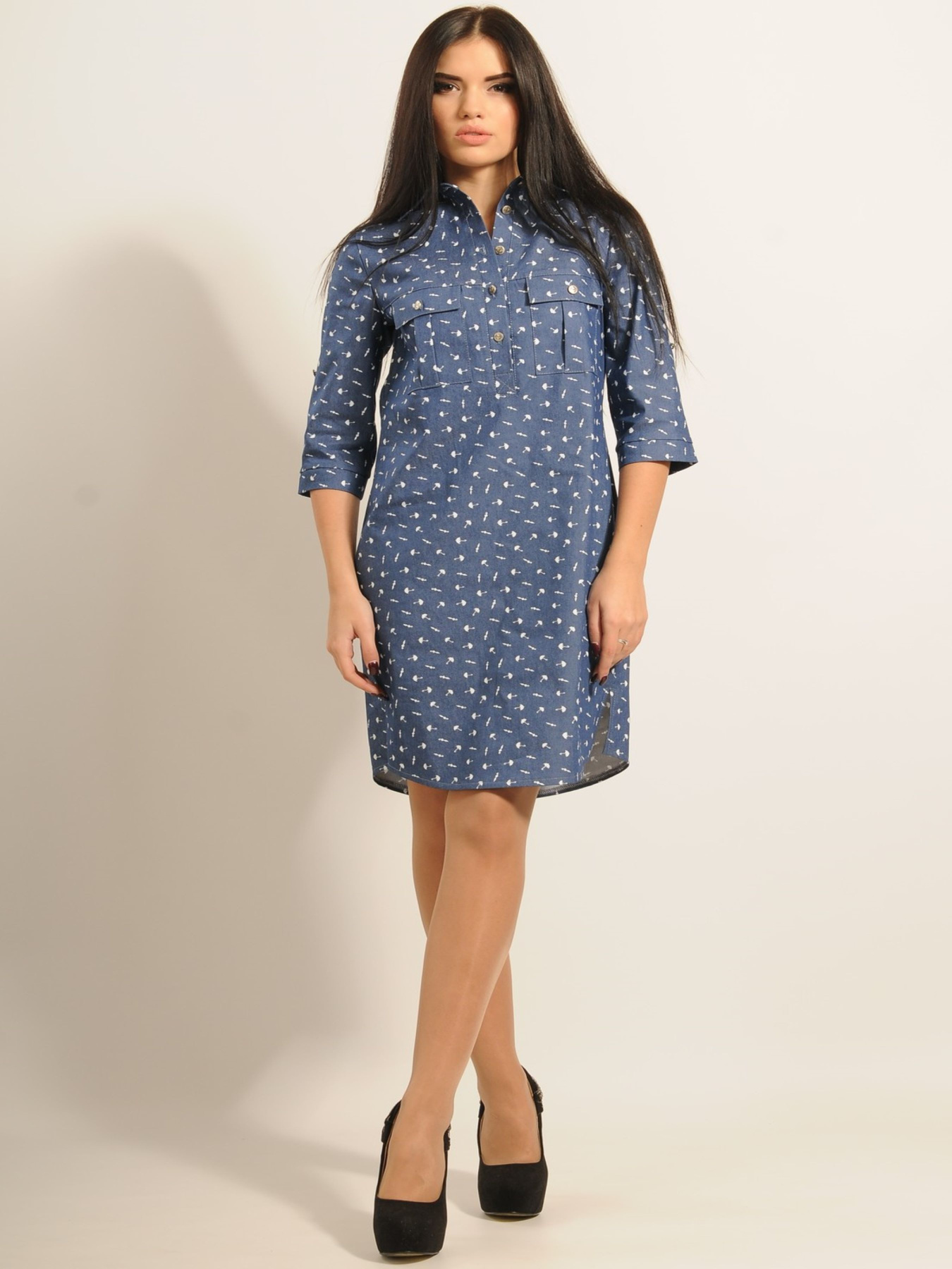 Платье мини RiMari модель 33-2-22-16-print-parasolxki Фото