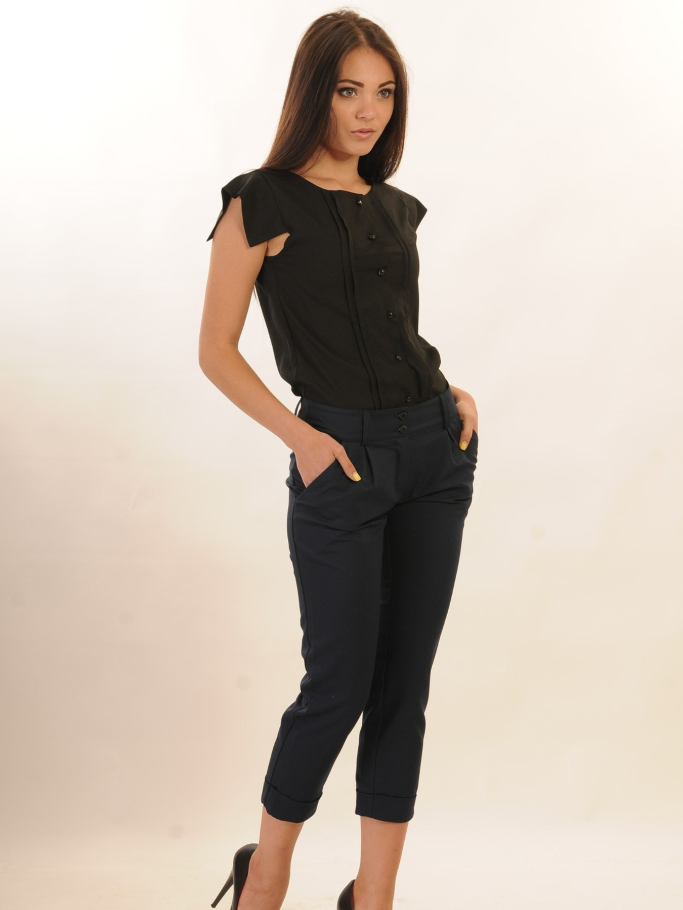 Повсякденні штани RiMari модель 5-1-58-15-temno-sinj Фото