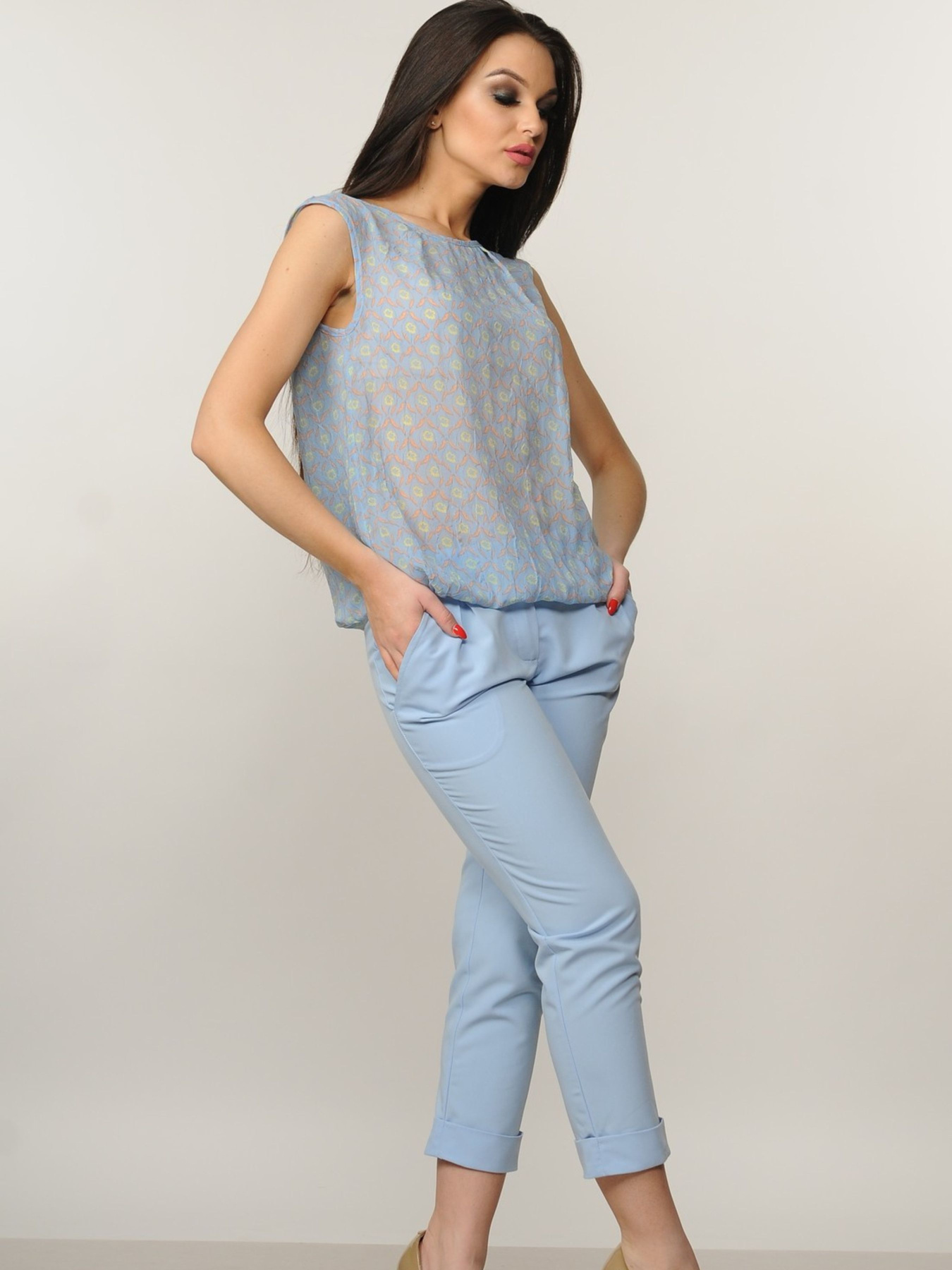 Повсякденні штани RiMari модель 5-1-58-15-blakitnij Фото