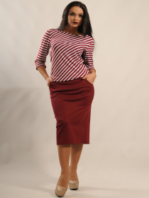 Юбка миди RiMari модель 1-1-07-1-14-bordo Фото