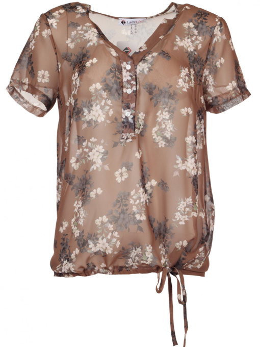 Блуза LadyLike модель ll220336584-korichnevij Фото