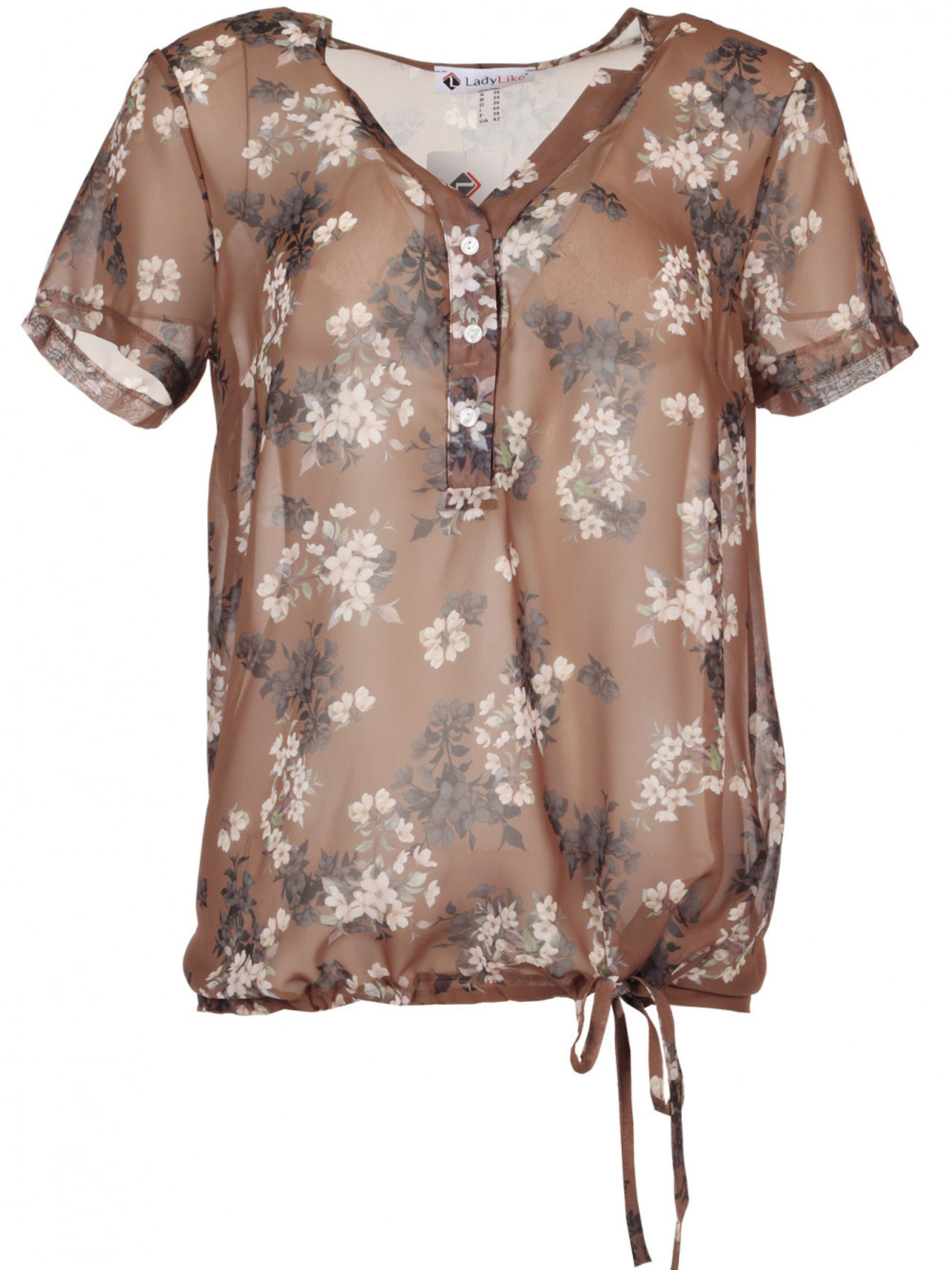 Блуза LadyLike модель ll220336584-korichnevij Фото