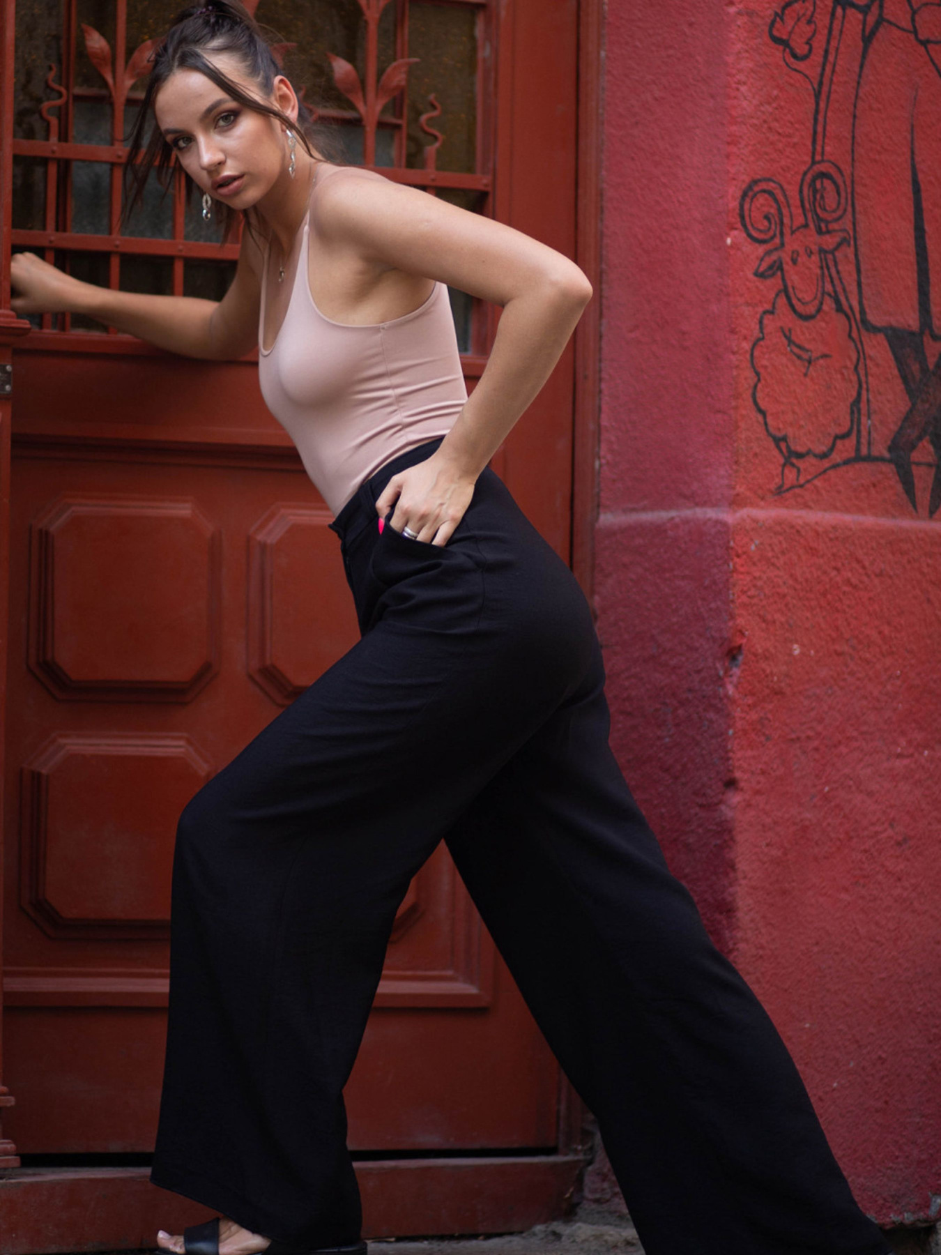 Штани палаццо LadyLike модель ll193650090-chornij Фото