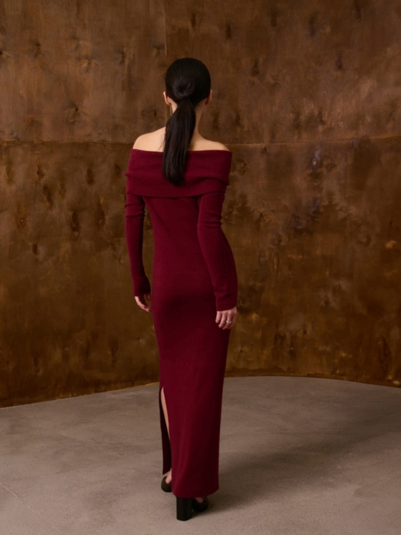 Платье макси TrikoBakh модель 2824-marsala Фото