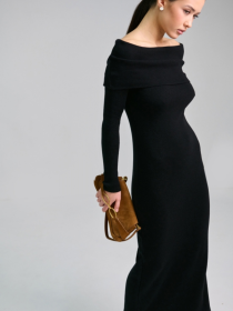 Платье макси TrikoBakh модель 2824-chornij Фото