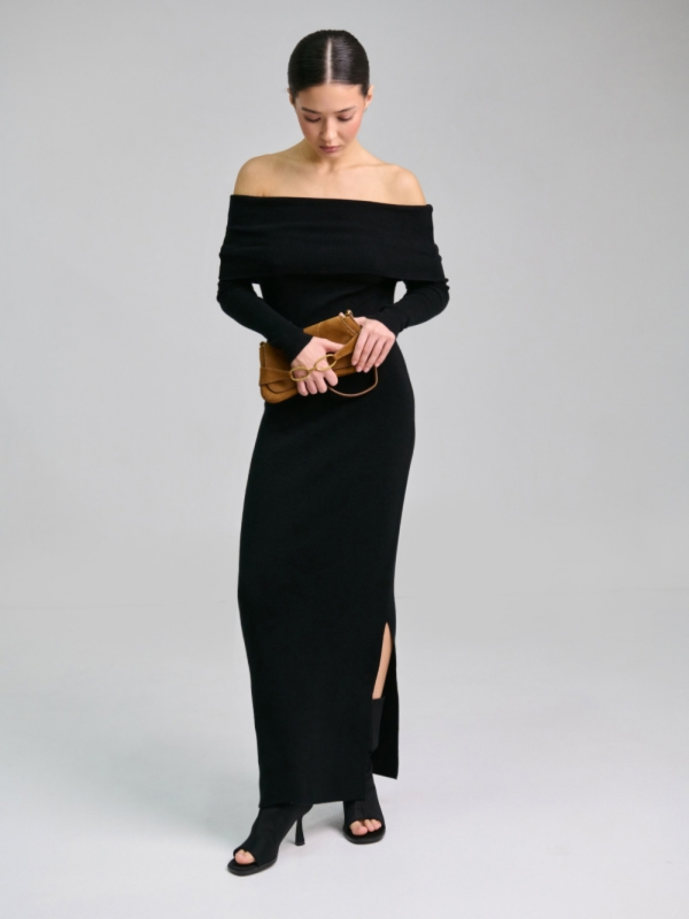 Сукня максі TrikoBakh модель 2824-chornij Фото