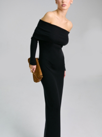 Сукня максі TrikoBakh модель 2824-chornij Фото