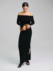 Платье макси TrikoBakh модель 2824-chornij Фото