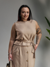 Блуза TrikoBakh модель 3014-migdalxnij Фото