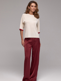 Джемпер TrikoBakh модель 2831-perlamutr-burgund Фото