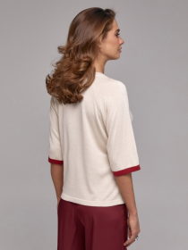 Джемпер TrikoBakh модель 2831-perlamutr-shokolad Фото