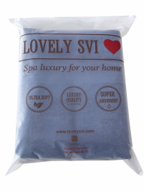 Набор Полотенец Махровых Банных (Хлопок) 4 шт в подарочном пакете Синий Lovely Svi  модель 580523 Фото