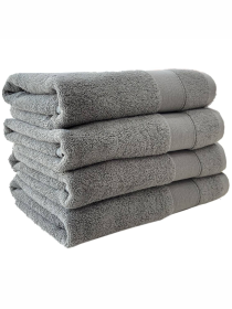 Набор Полотенец Махровых Банных (Хлопок) 4 шт в подарочном пакете Серый Lovely Svi  модель 480523 Фото