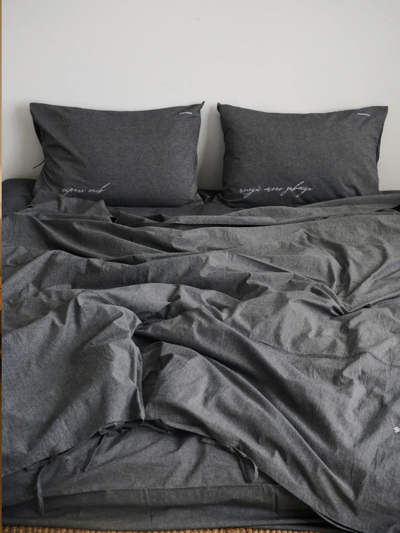 Комплект постельного белья с вышивкой LEVAN HOME модель 53477441100121 Фото