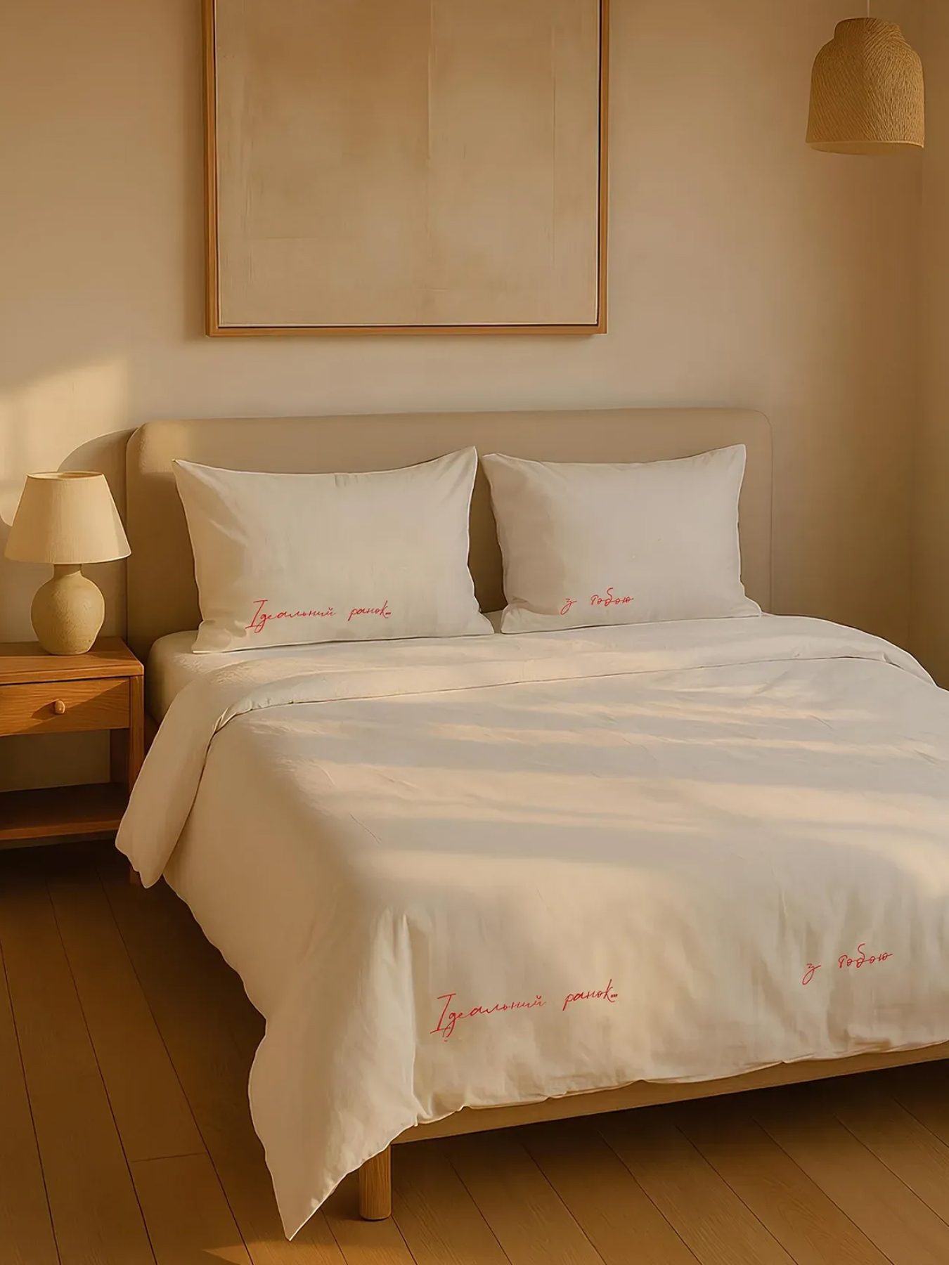 Комплект постельного белья с вышивкой LEVAN HOME модель 863477441100121 Фото