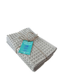 Набор кухонных вафельных полотенец 4 шт, 100% хлопок – Капучино Lovely Svi  модель 561028 Фото