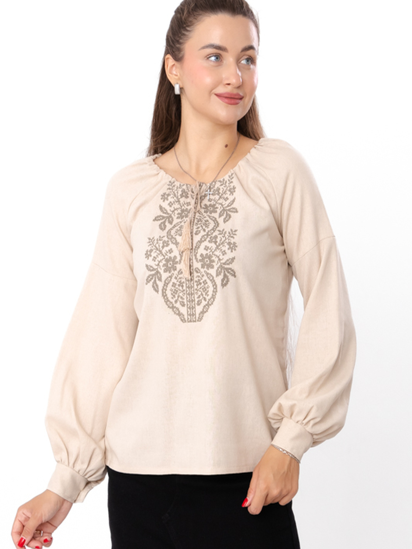 Вишита сорочка Носи своє модель 8439-070-22-svtlo-bezhevij Фото