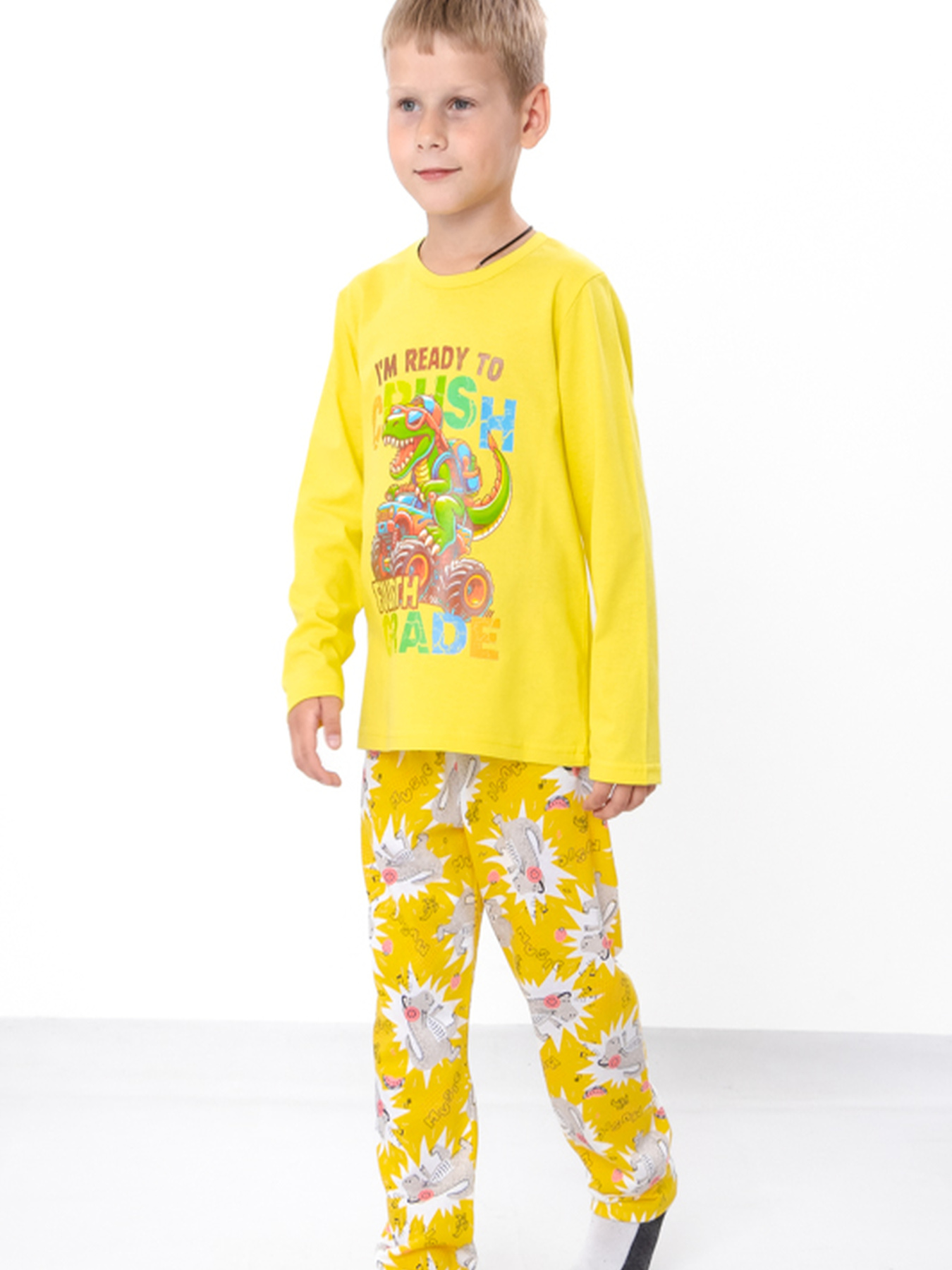 Пижама Носи своє модель 6347-002-33-4-dinozavr-na-zhovtomu Пижама Носи своє модель 6347-002-33-4-dinozavr-na-zhovtomu Фото