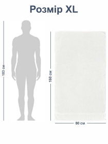 Рушник Махровий (Бавовна) для ванної, отелей, SPA, саун, басейну XL - Білий Lovely Svi  модель 320124 Фото