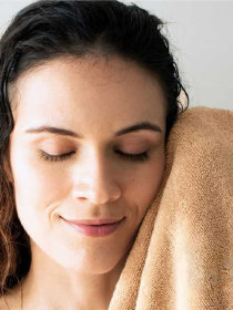 Полотенце Махровое Банное (Хлопок) Lovely Svi в подарочном пакете - 70 x140 см Капучино Lovely Svi  модель 371022 Фото